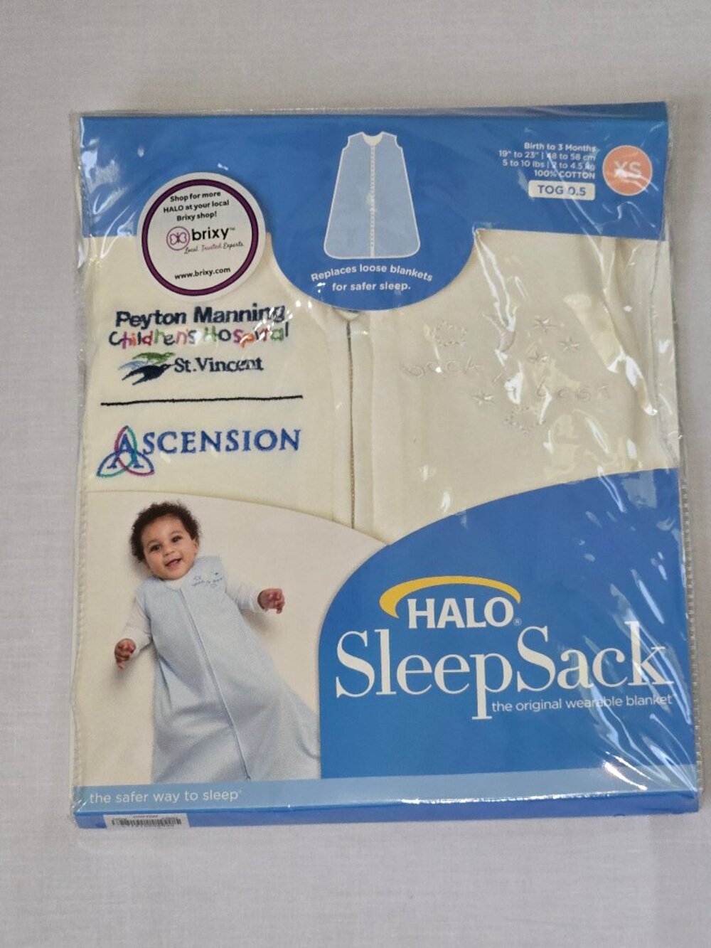 HALO SleepSack XS 0-3M Blue Wearable Blanket